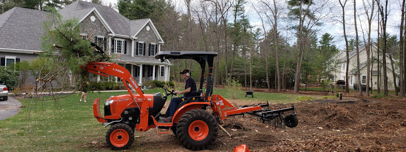NH Tractor Work  - Site Cleanup - Brush Cleanup - Stump Cleanup