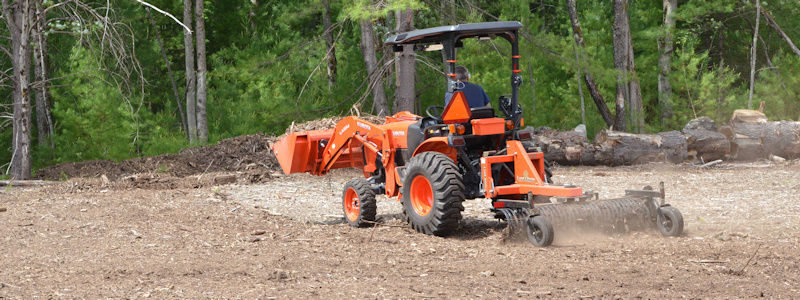 NH Tractor Work  - Site Cleanup - Brush Cleanup - Stump Cleanup